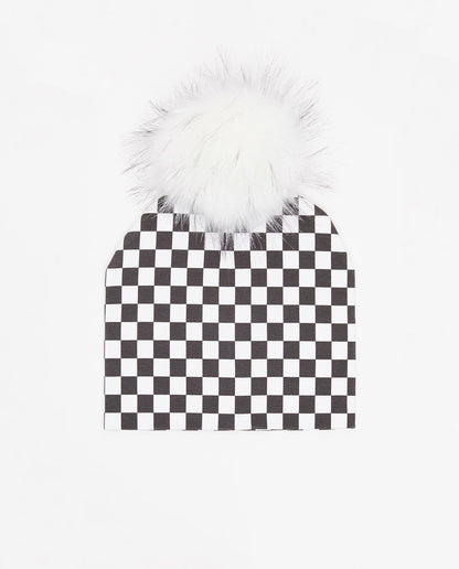 Cotton Beanie Checkmate