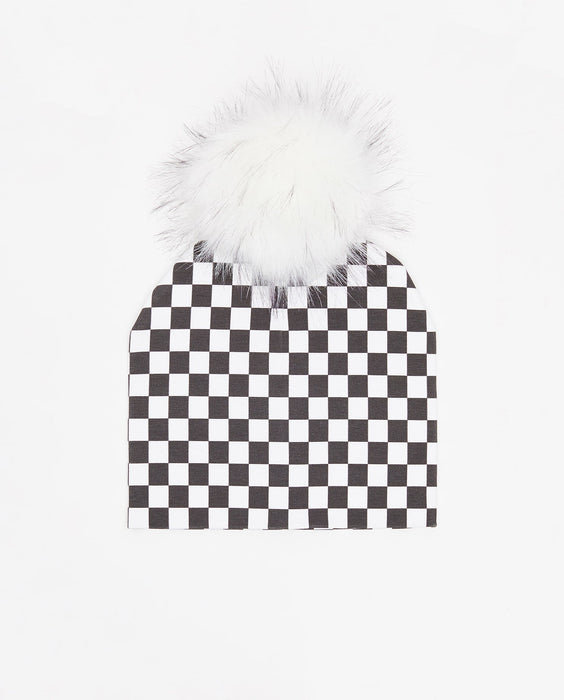 Cotton Beanie Checkmate