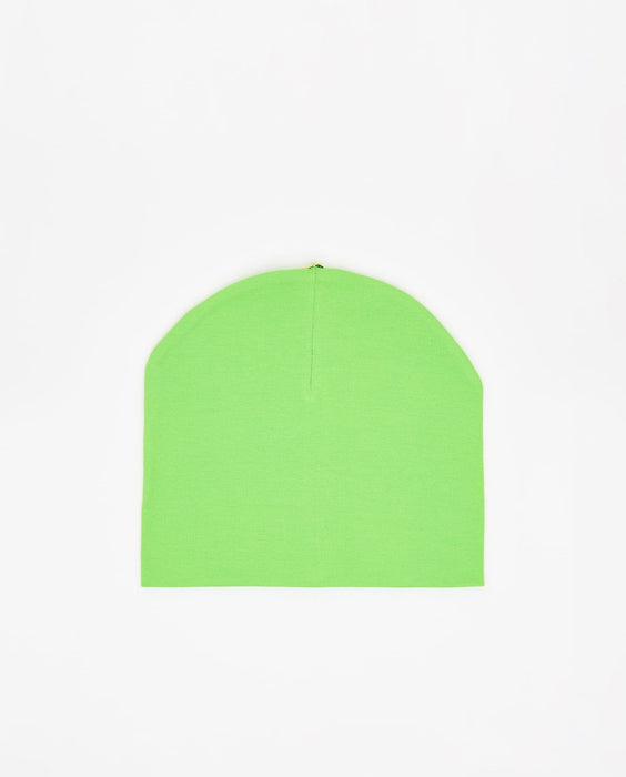 100% Cotton Beanie with Button for Optional Pom, 6-14 years