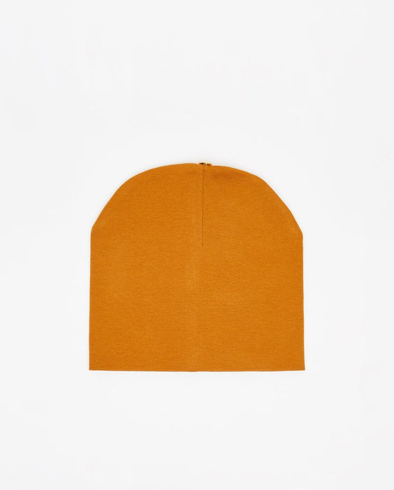 100% Cotton Beanie with Button for Optional Pom, 6-14 years