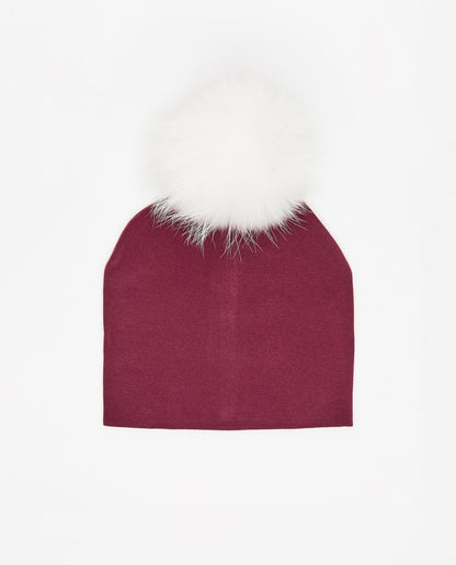 Cotton Beanie Burgundy