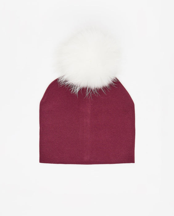 Cotton Beanie Burgundy