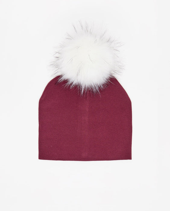 Cotton Beanie Burgundy