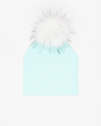 Cotton Beanie Aqua