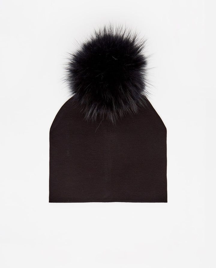 Bonnet en Coton Noir