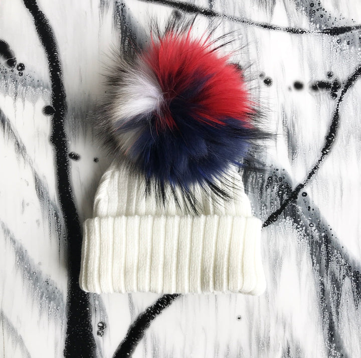 Tuque Enfant Doublée | Kid Knit Beanie TRICOLORE - Pominie