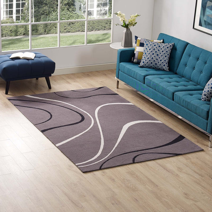 Therese Abstract Swirl Area Rug