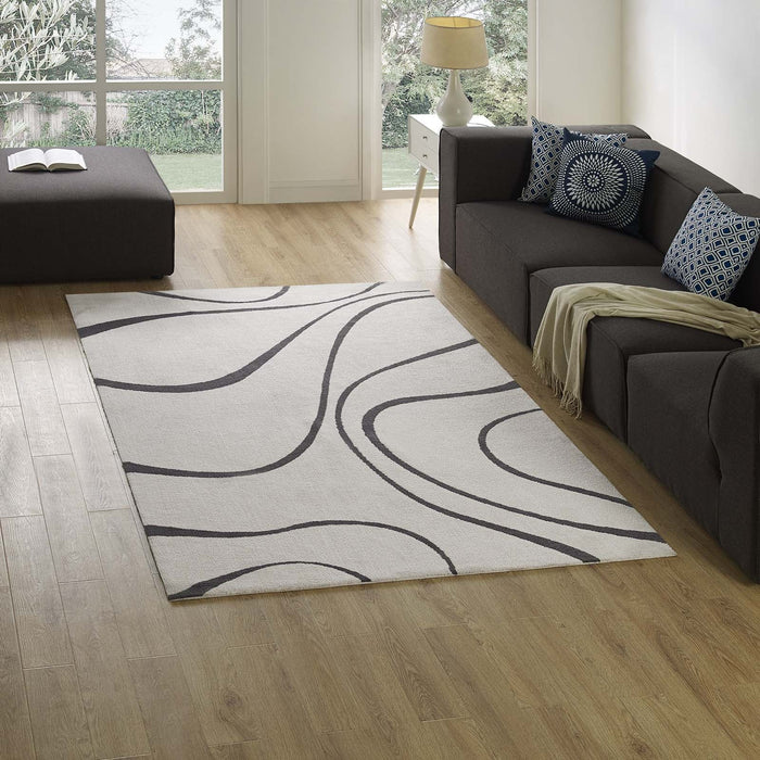 Therese Abstract Swirl Area Rug