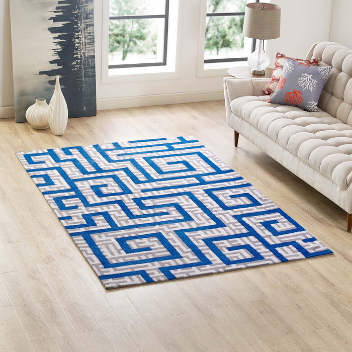 Nahia Geometric Maze Area Rug