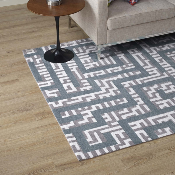 Nahia Geometric Maze Area Rug