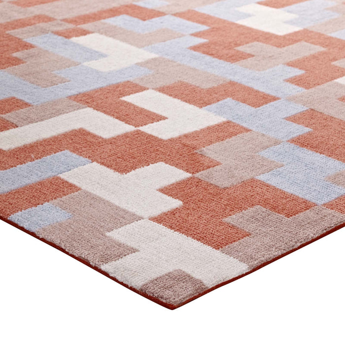 Andela Interlocking Block Mosaic Area Rug