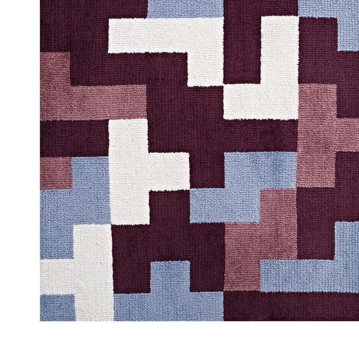 Andela Interlocking Block Mosaic Area Rug