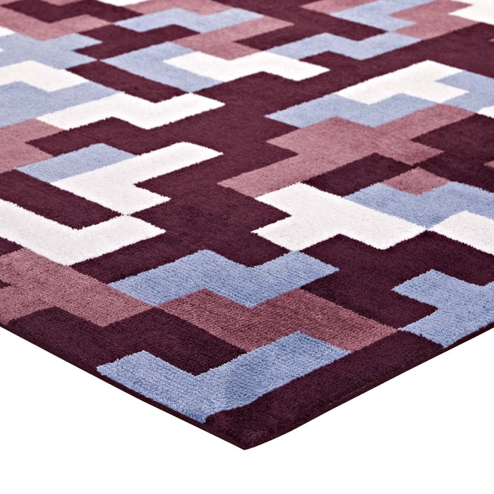 Andela Interlocking Block Mosaic Area Rug