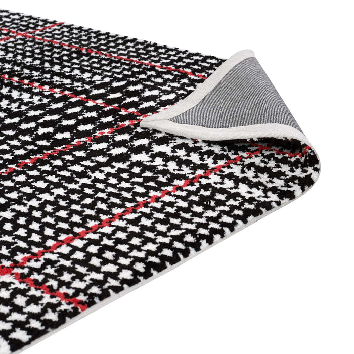 Kaja Abstract Plaid Area Rug