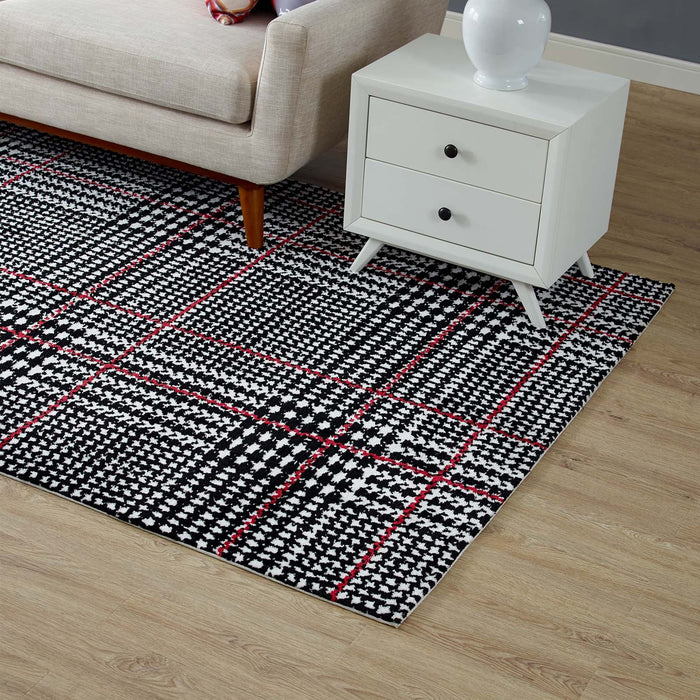 Kaja Abstract Plaid Area Rug