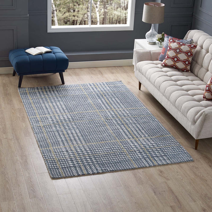 Kaja Abstract Plaid Area Rug