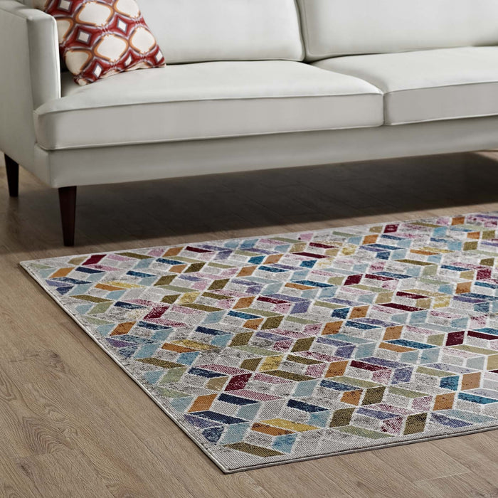 Laleh Geometric Mosaic Area Rug