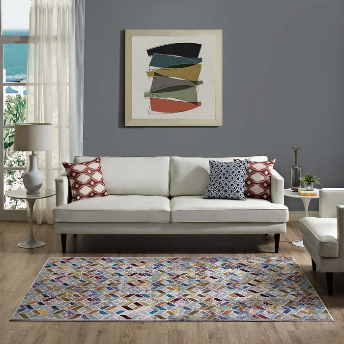 Laleh Geometric Mosaic Area Rug