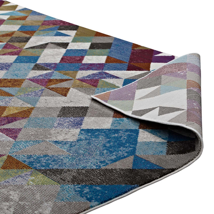 Lavendula Triangle Mosaic Area Rug