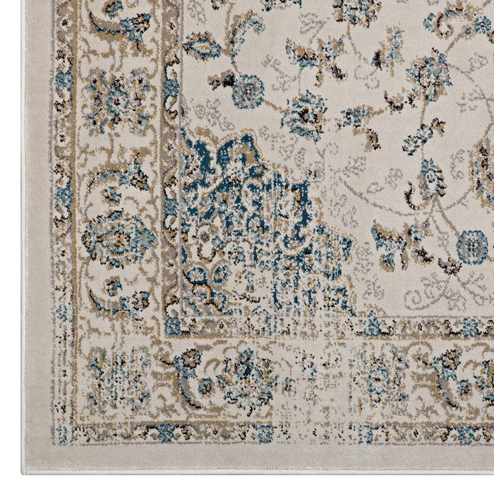 Atara Distressed Vintage Medallion Area Rug