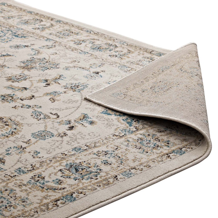 Atara Distressed Vintage Medallion Area Rug