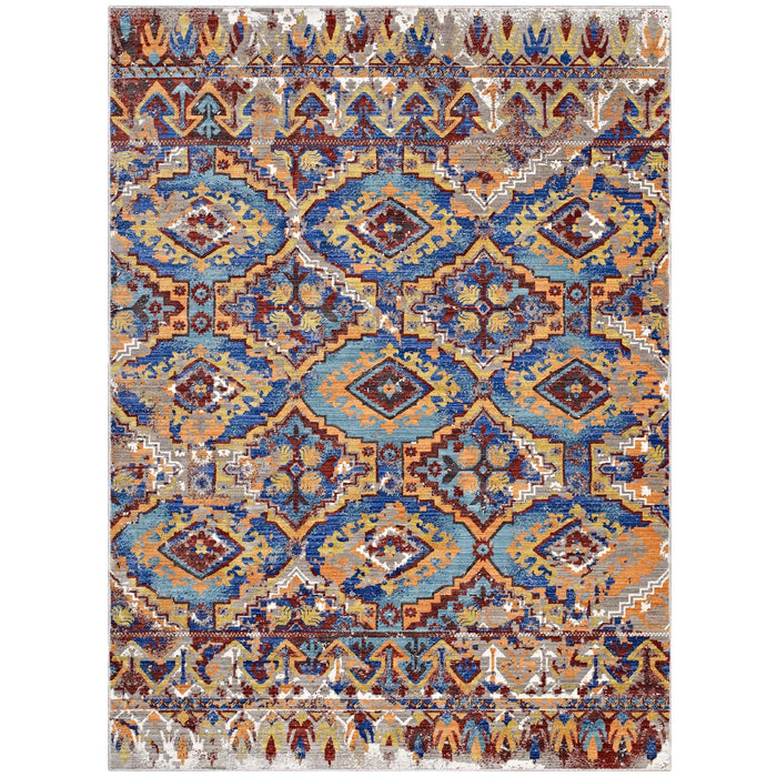 Centehua Distressed Southwestern Aztec Area Rug