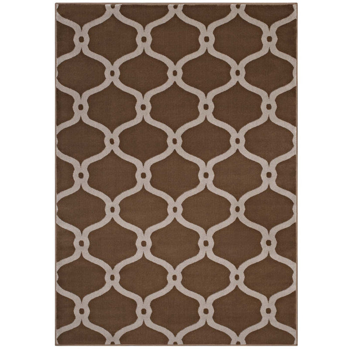 Beltara Chain Link Transitional Trellis Area Rug