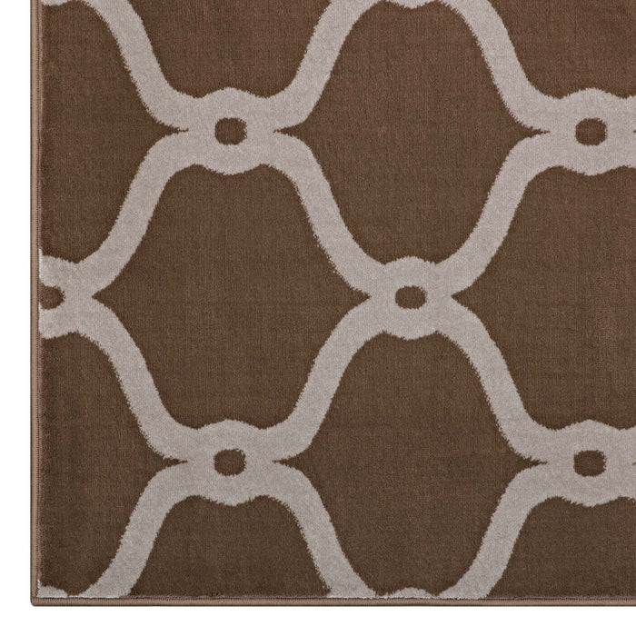 Beltara Chain Link Transitional Trellis Area Rug