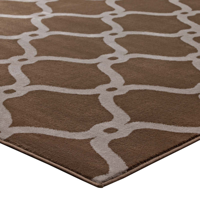 Beltara Chain Link Transitional Trellis Area Rug