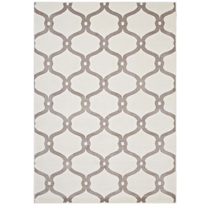 Beltara Chain Link Transitional Trellis Area Rug