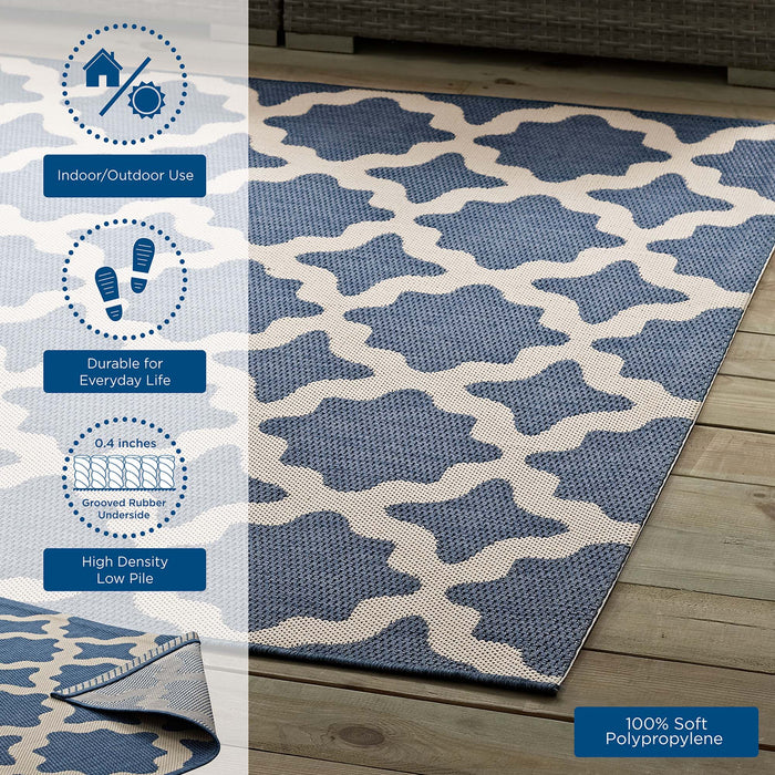 Cerelia Moroccan Trellis Indoor and Outdoor Area Rug