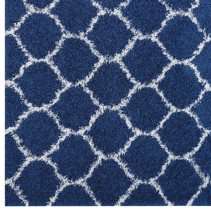 Solvea Moroccan Trellis Shag Area Rug