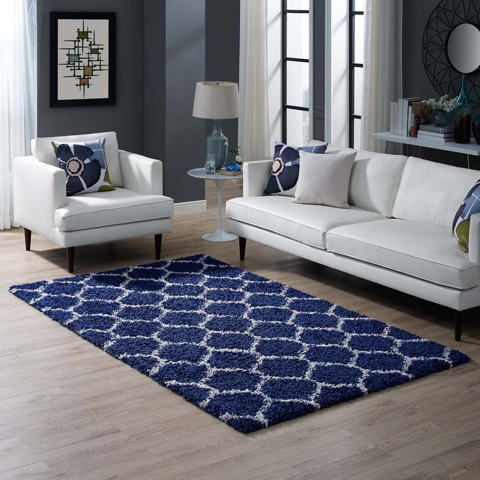 Solvea Moroccan Trellis Shag Area Rug