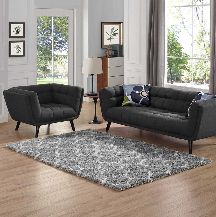 Solvea Moroccan Trellis Shag Area Rug