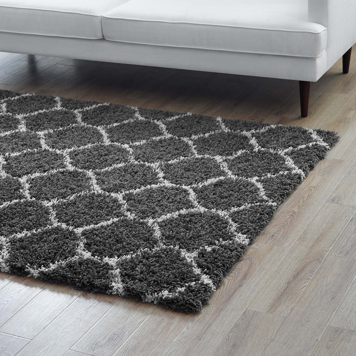 Solvea Moroccan Trellis Shag Area Rug