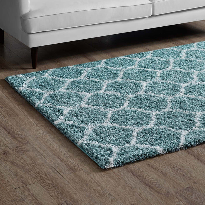 Solvea Moroccan Trellis Shag Area Rug