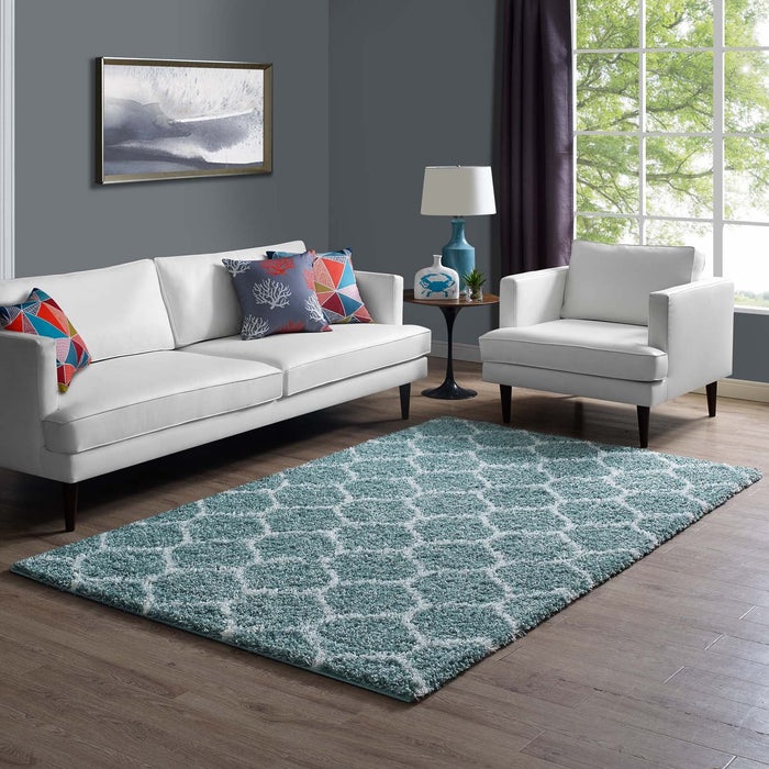 Solvea Moroccan Trellis Shag Area Rug