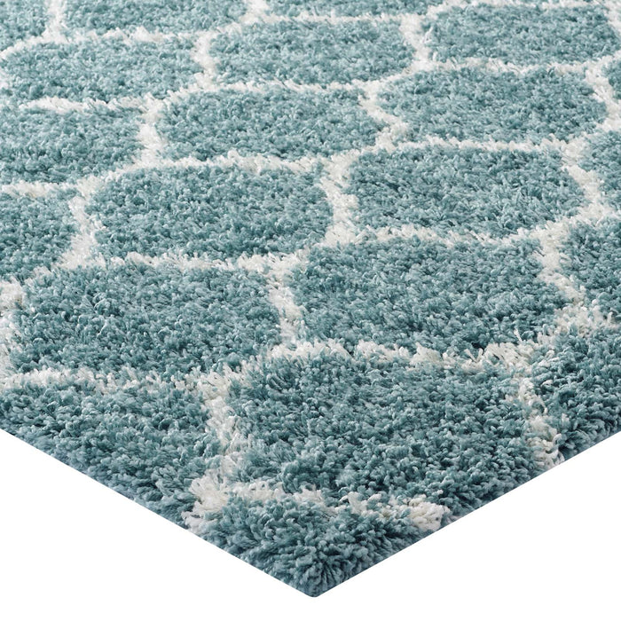 Solvea Moroccan Trellis Shag Area Rug