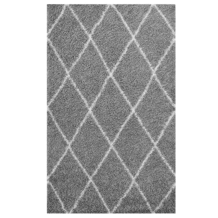 Toryn Diamond Lattice Shag Area Rug