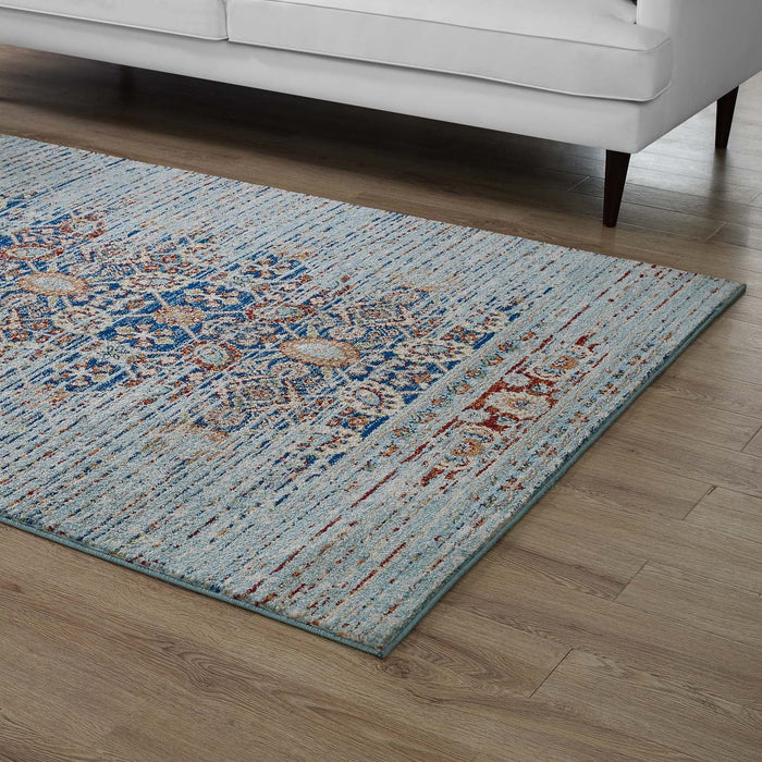 Naria Distressed Vintage Medallion Area Rug