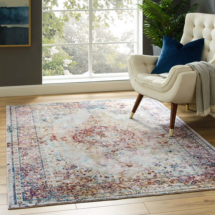 Success Merritt Transitional Distressed Floral Vintage Medallion Area Rug