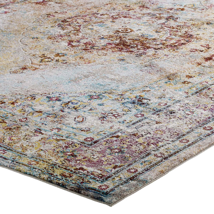 Success Merritt Transitional Distressed Floral Vintage Medallion Area Rug