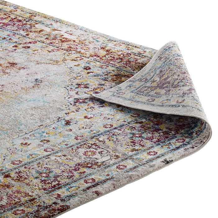 Success Merritt Transitional Distressed Floral Vintage Medallion Area Rug