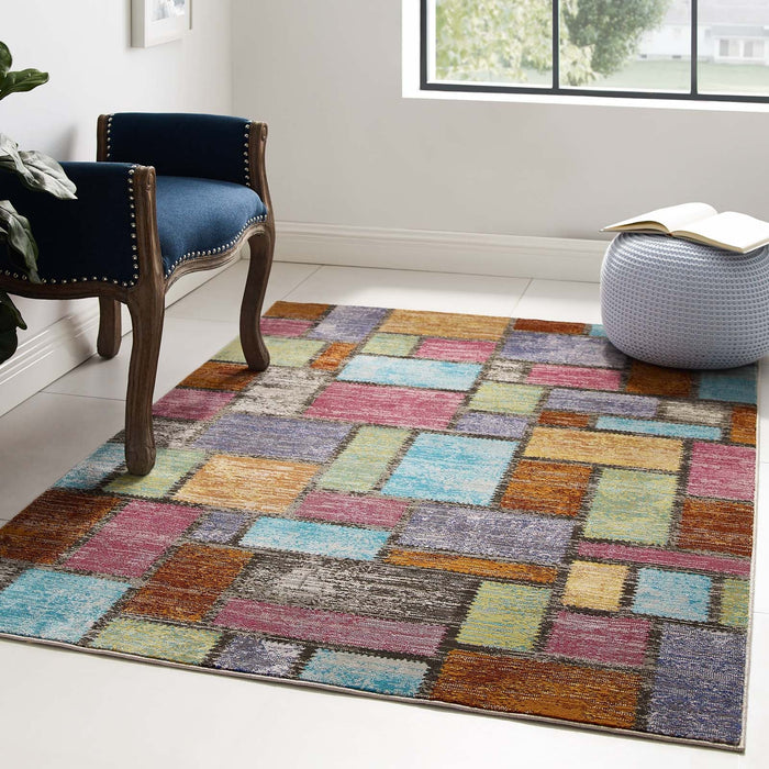 Success Nyssa Abstract Geometric Mosaic Area Rug