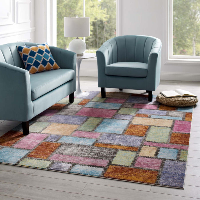 Success Nyssa Abstract Geometric Mosaic Area Rug