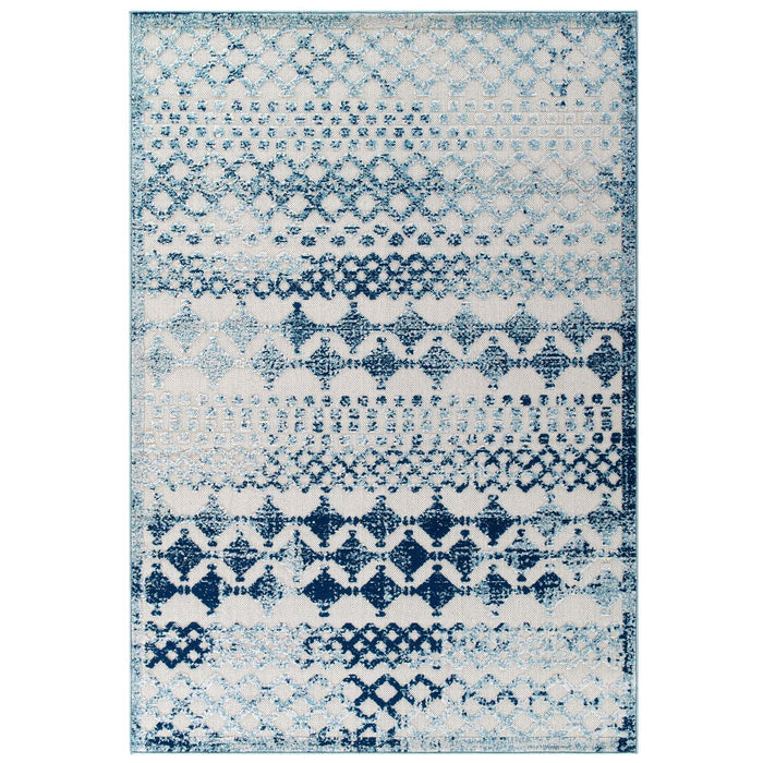 Reflect Giada Abstract Diamond Moroccan Trellis Indoor/Outdoor Area Rug