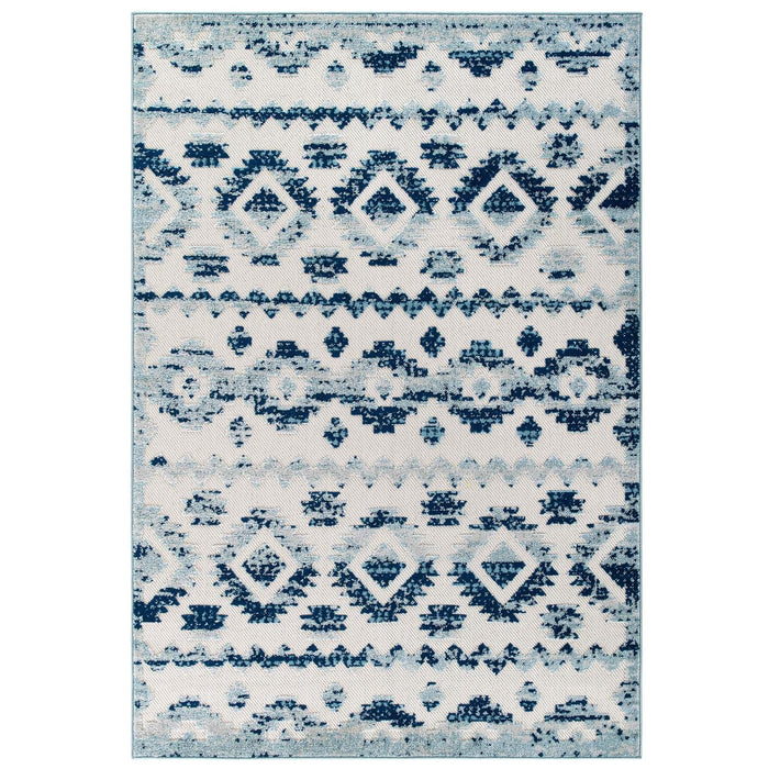 Reflect Takara Abstract Diamond Moroccan Trellis Indoor and Outdoor Area Rug