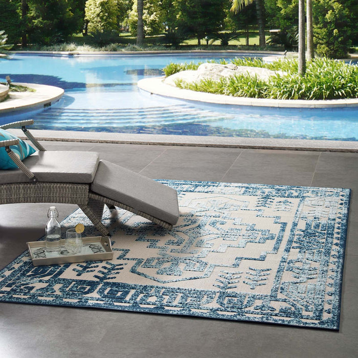 Reflect Nyssa Distressed Geometric Southwestern Aztec Indoor/Outdoor Area Rug