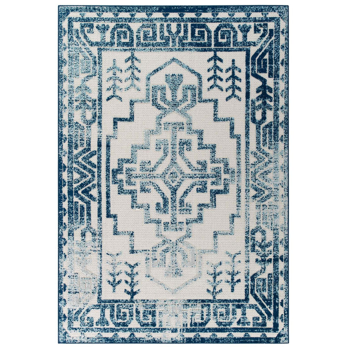 Reflect Nyssa Distressed Geometric Southwestern Aztec Indoor/Outdoor Area Rug