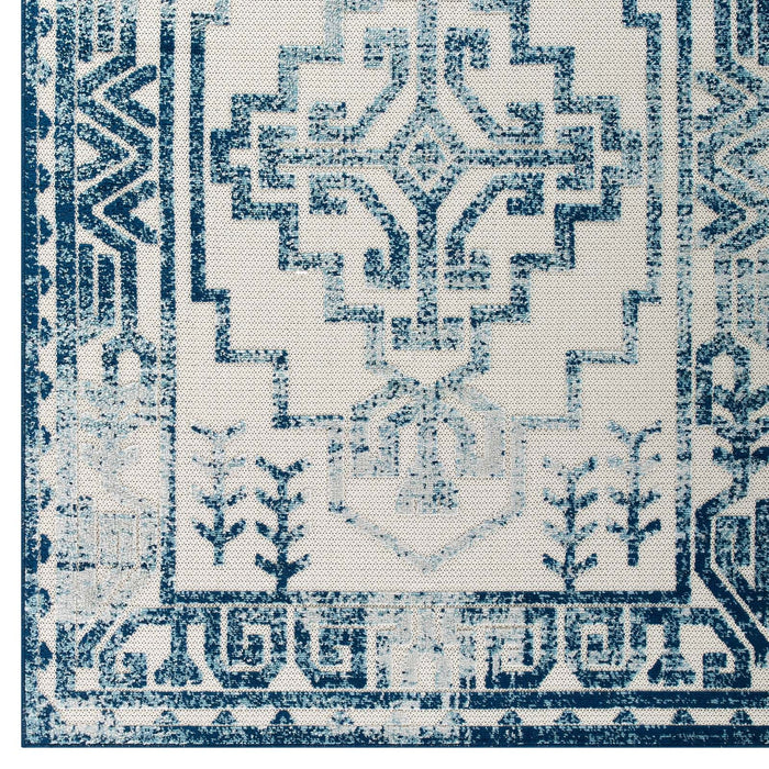 Reflect Nyssa Distressed Geometric Southwestern Aztec Indoor/Outdoor Area Rug